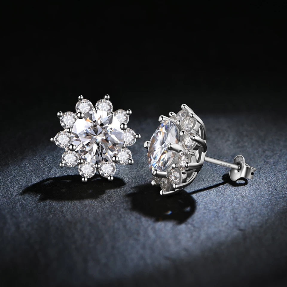 Boucles d'oreilles en Or gris